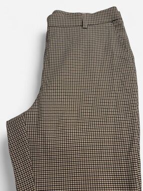 Rafaella Brown Houndstooth Dress Pants